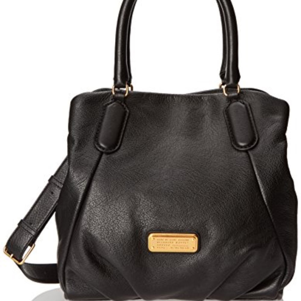 Marc Jacobs Leather Satchel in Black